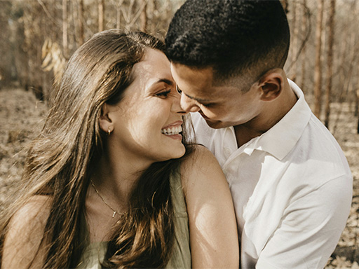 Loving couple hugging in a moment of connection, represents how couples counseling can help you overcome your relationship issues.